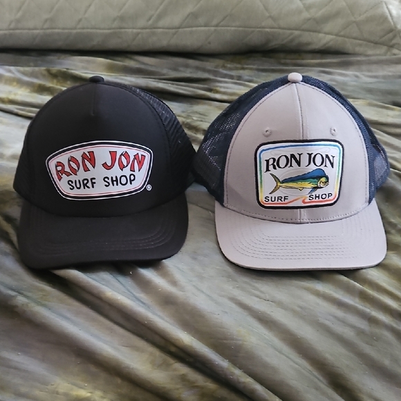 Ron Jon Snap Back Bundle..2 Hats For The Price Of 1...Both Hats Clean.. - Picture 1 of 8